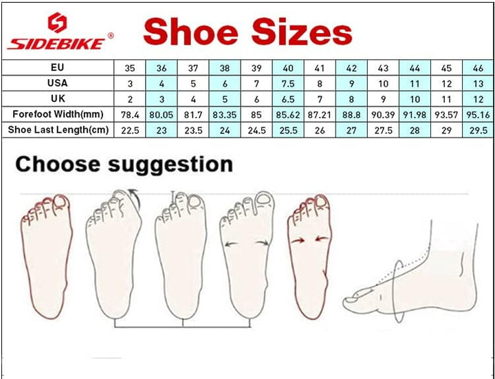 Msport Radfahren Schuhe für Rennrad,Rennradschuhe atmungsaktiv, Fahrradschuhe für Herren/Damen 43 EU