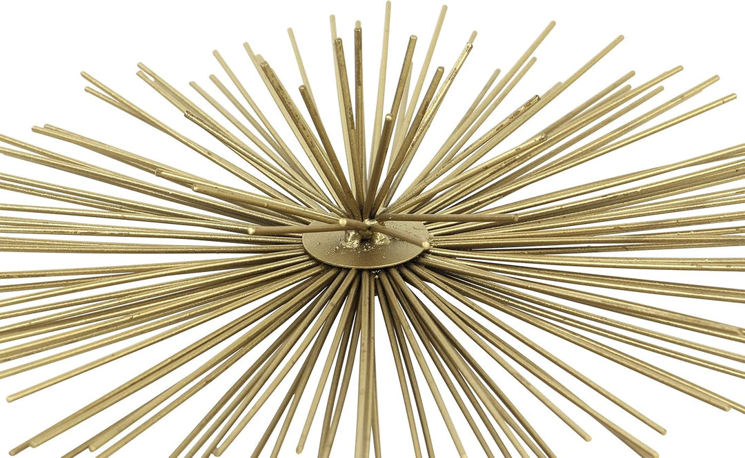 Deco 79 Metall Starburst 3D Wanddekoration, 3er-Set, 15,2 cm, 22,9 cm, 30,5 cm B, goldfarben, Gold