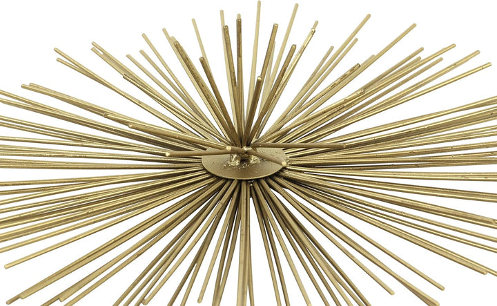 Deco 79 Metall Starburst 3D Wanddekoration, 3er-Set, 15,2 cm, 22,9 cm, 30,5 cm B, goldfarben, Gold