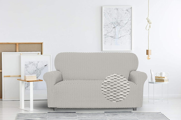 Sogni e capricci CD-FASH-PANNA-2P “Fashionable” Sofa Abdeckung, Creme, 2 Plätze Creme 2 Plätze, Crem