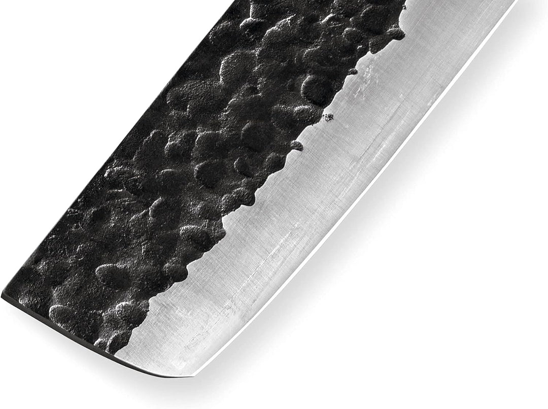 Samura BLACKSMITH Professionelles Japanisch Nakiri Messer Handforged Micarta 168mm/6.6"