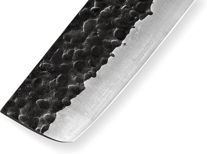 Samura BLACKSMITH Professionelles Japanisch Nakiri Messer Handforged Micarta 168mm/6.6"