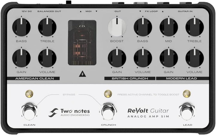 Two Notes ReVolt Guitar Preamp Simulator Verstärker + keepdrum Klinkenkabel