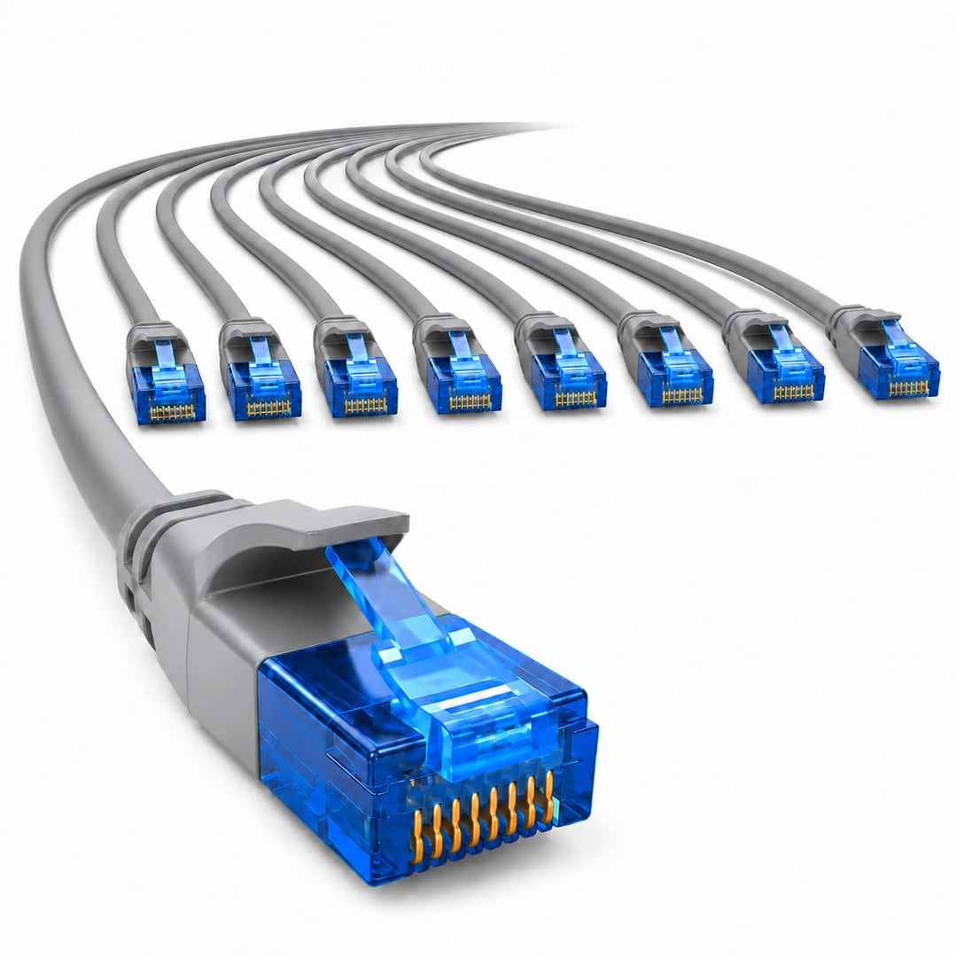 1aTTack.de 660349 Cat6 Cat.6 Kabel Cat Netzwerkkabel 7,5m - Patchkabel Slim Kabel (Kleiner Durchmess