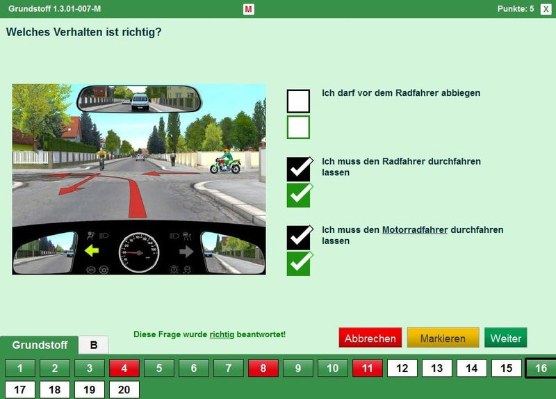 Führerschein Trainer 2025 - Original amtlicher Fragebogen