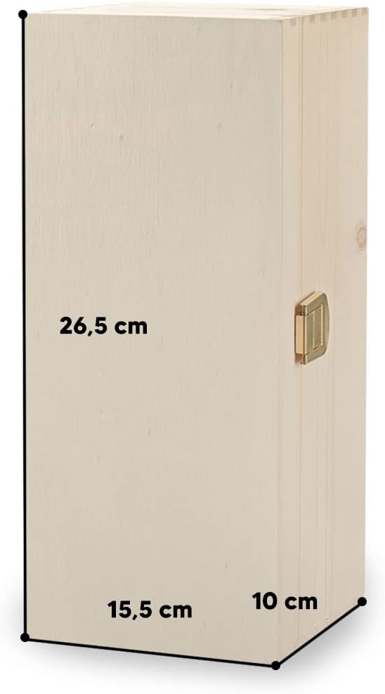 polar-effekt 2-TLG Geschenkset Weinglas 560 ml Holzbox mit Wunschgravur personalisiert - Weisweingla
