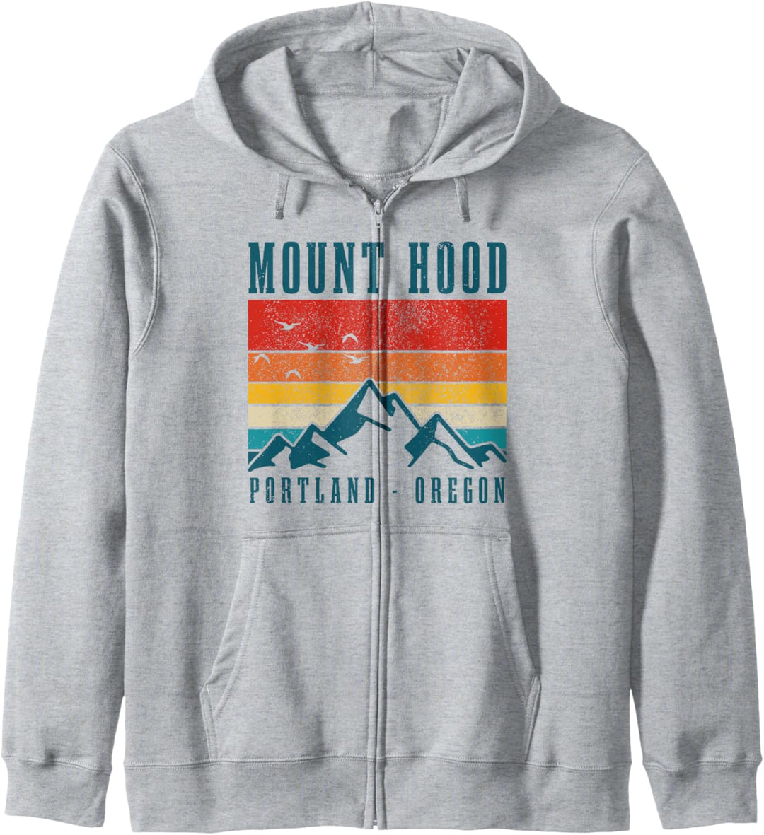 Mount Hood Portland Oregon Vintage Berge USA Amerika Kapuzenjacke