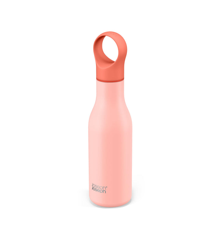 Joseph Joseph Loop™ Vakuumisolierte Trinkflasche 500 ml - Koralle Coral, Coral