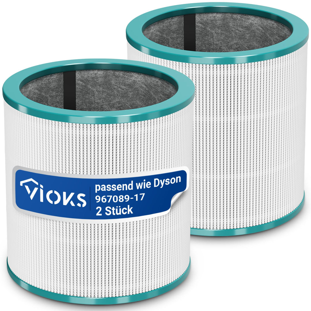 VIOKS 2x Luftfilter Hepa Ersatz für Dysоn Pure Cool Link Filter 967089-17 968126-03 - Ersatzfilter L