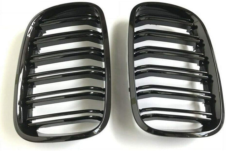 Kühlergrill für E70 E71 X5 X6 07–13, glänzend, Schwarz, 1 Paar