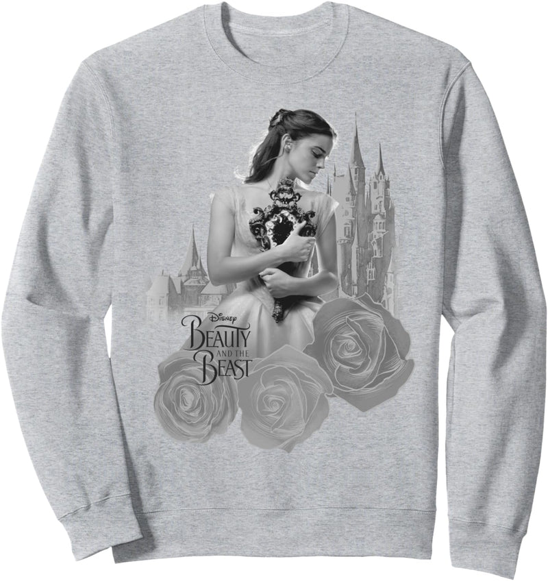 Disney Beauty And The Beast Belle Black And White Portrait Sweatshirt