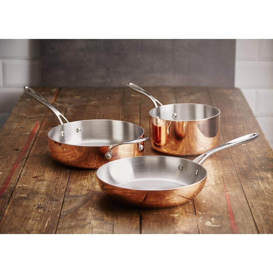 Vogue CM676, dreiwandige Bratpfanne aus Kupfer, 240 mm 60(H) x 240(Ø)mm, 60(H) x 240(Ø)mm