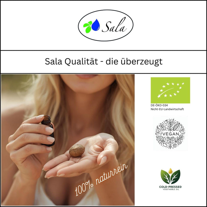 Sala Arganöl kaltgepresst ungeröstet food grade BIO 2 x 250 ml PET Flasche (500 ml) Arganöl kaltgepr