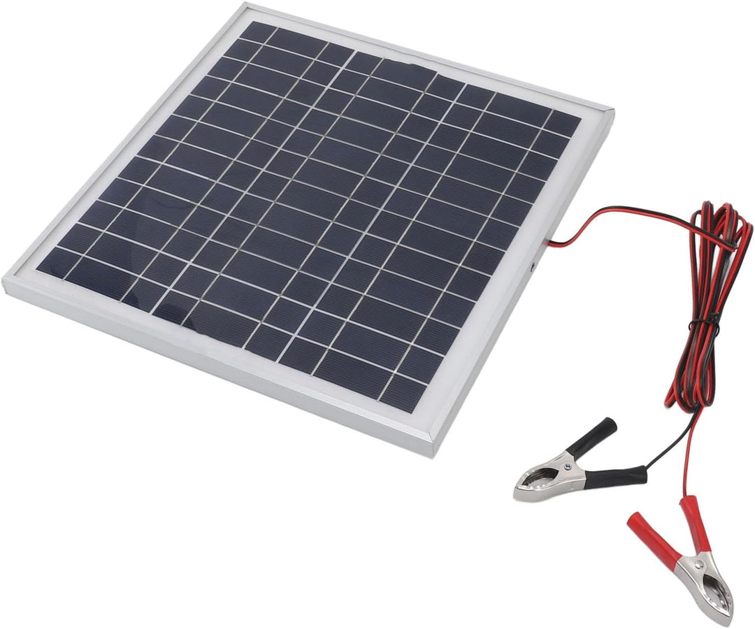 50 W Tragbares Solarpanel mit Monokristallinem Silizium-Aluminium-Rahmen, Batterieklemmen, Ideal Zum