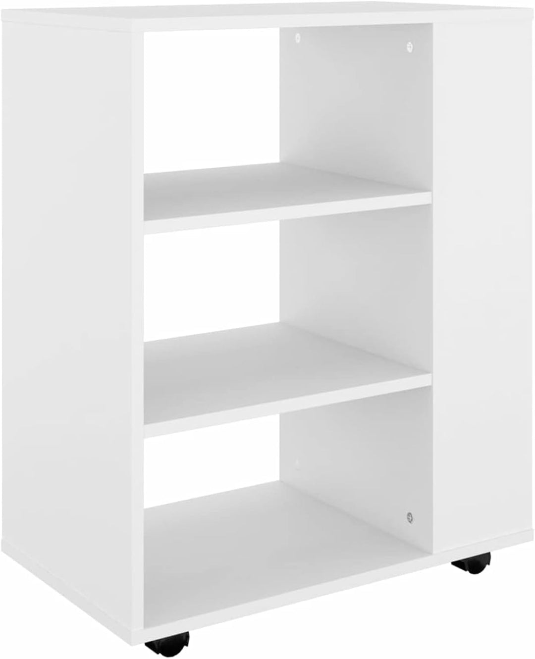 Rollschrank Schrank mit Rollen Schubladenschrank Aktenschrank Holzschrank Aufbewahrungsschrank Stand