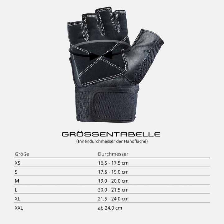 silverton Power Fitness Handschuhe mit Handgelenkumwicklung | Verstellbarer Druck für optimale Stabi