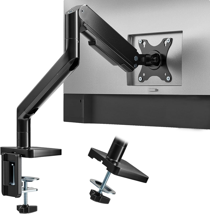 PUTORSEN Monitor Halterung 1 Monitor für 17-45 Zoll Flach Curved Bildschirm, Höhenverstellbar bildsc