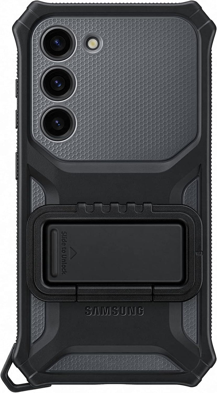 Samsung Rugged Gadget Smartphone Case EF-RS911 für Galaxy S23, Handy-Hülle, Standfuss, Kratzfest, Fi
