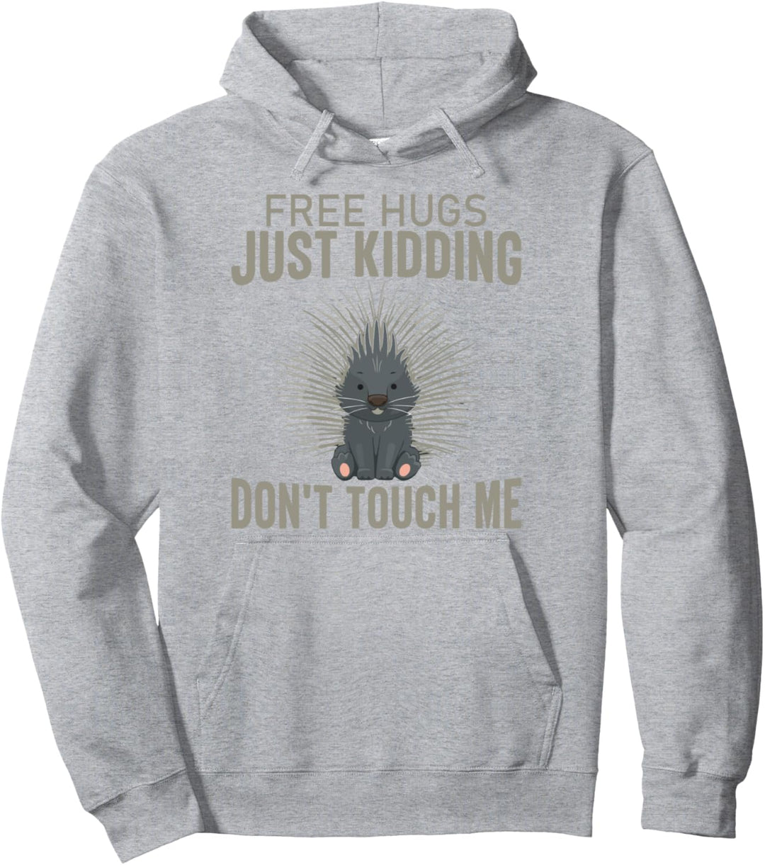 kostenlose Umarmungen nur Witze berühre mich nicht introvertiert Pullover Hoodie