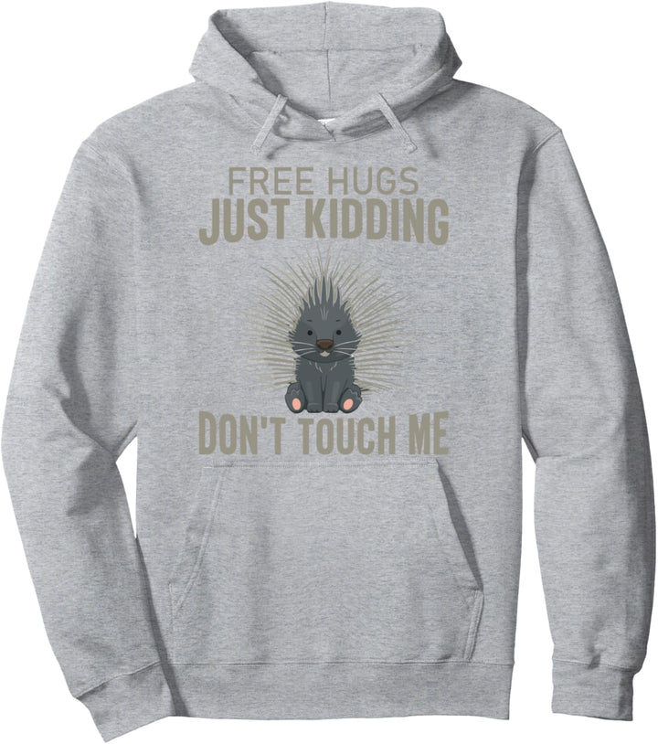 kostenlose Umarmungen nur Witze berühre mich nicht introvertiert Pullover Hoodie