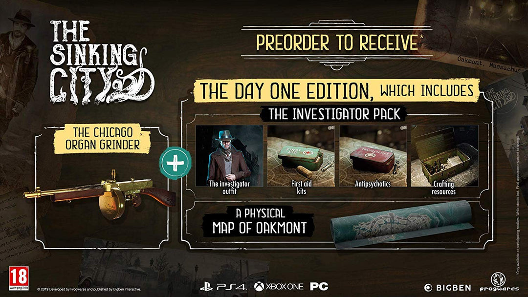 The Sinking City [Day One uncut Edition] für PS4