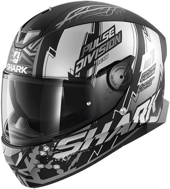 Shark Motorradhelm SKWAL 2.2 NOXXYS Mat KAS, Schwarz/Weiss, M