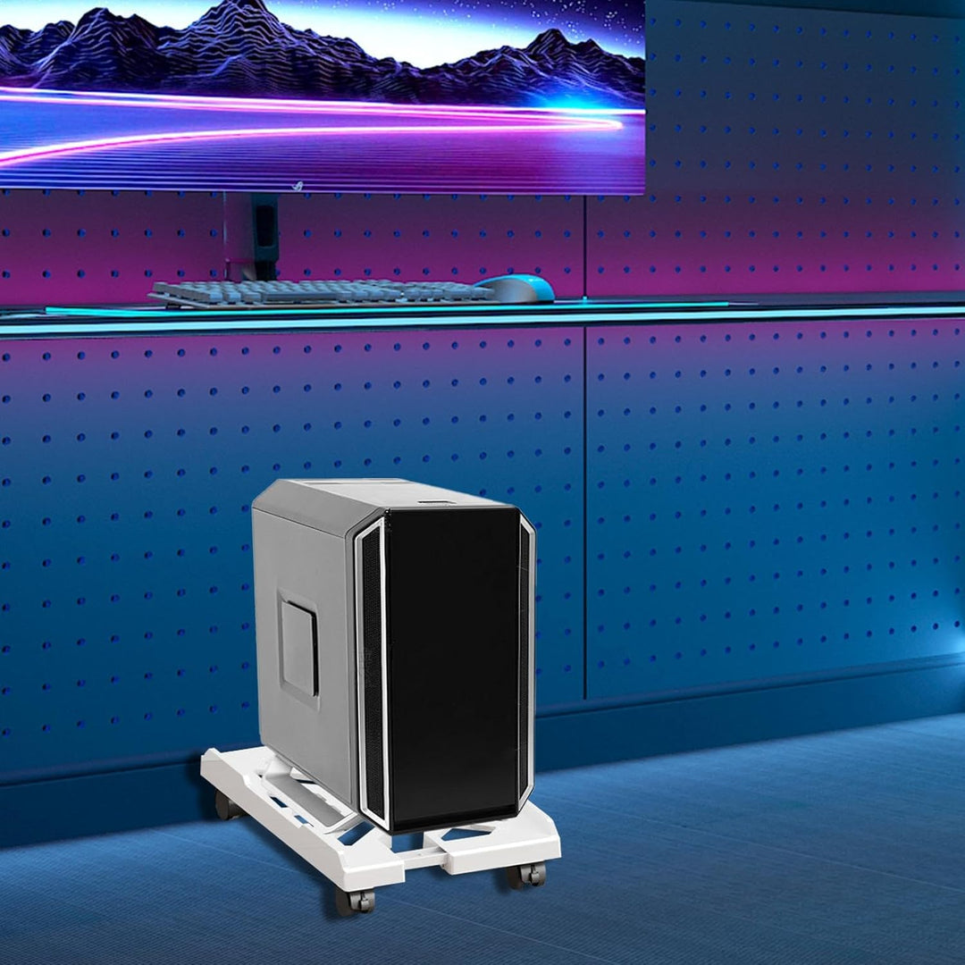 Tower Stand Under | Desktop Computer Host | Heavy Duty PC Stand, PC Tower Bracket Floor Riser Rollin