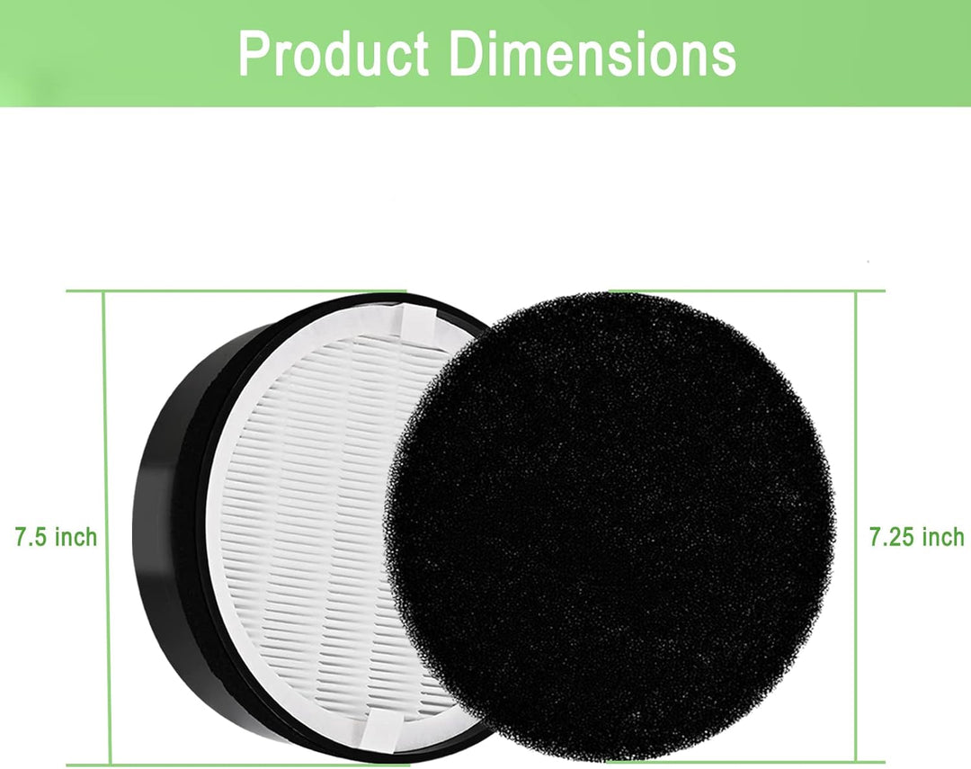 LV-H132 Ersatzfilter, kompatibel mit Levoit LV-H132 Luftreiniger LV-H132-RF, H13 True HEPA-Filter, A