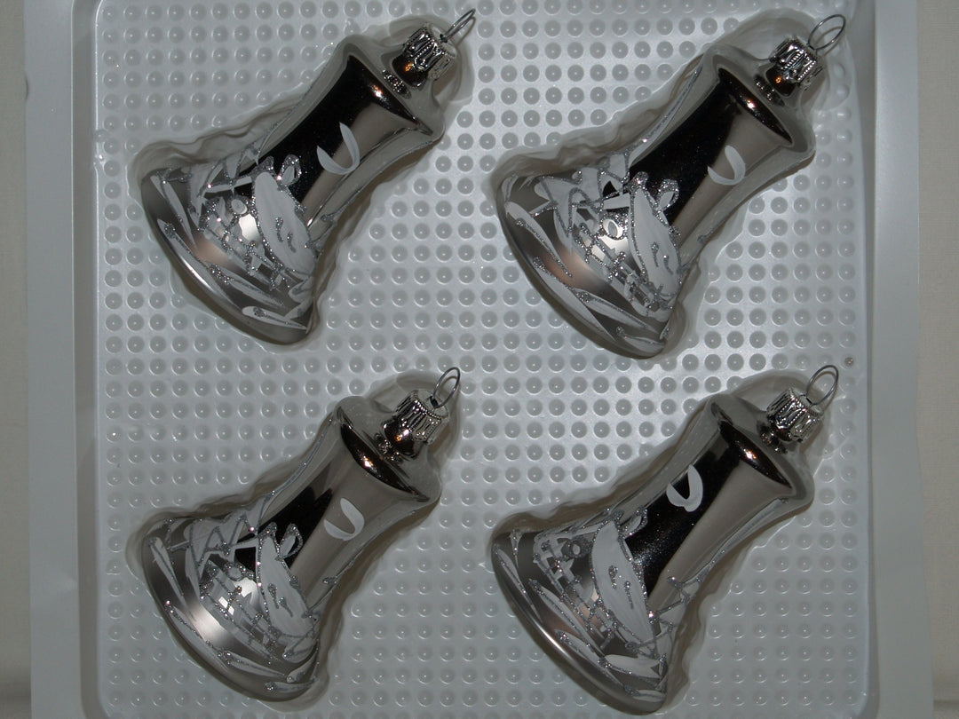 Christbaumschmuck Glocke ANTIK Silber 5cm