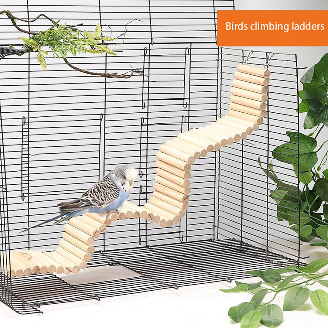 Vielseitig Holz Papageienvogelkauen Vogel Spielzeug - 1 Stück Papageienspielzeug Naturholz Hängende