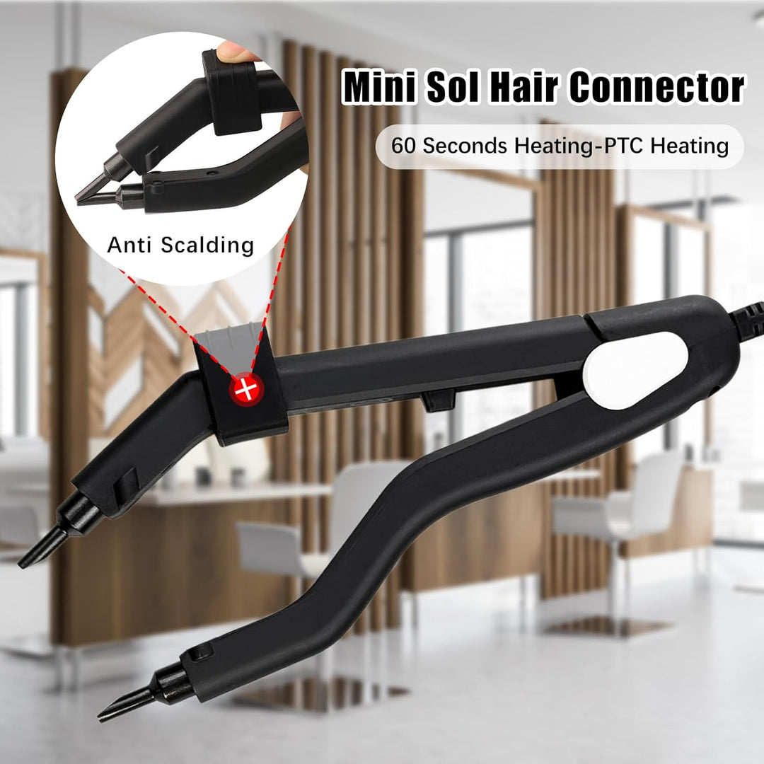 Profi Wärmezange Haar Extensions Iron, 100-240V Haarverlängerungswerkzeug für Haarverlängerung, Salo