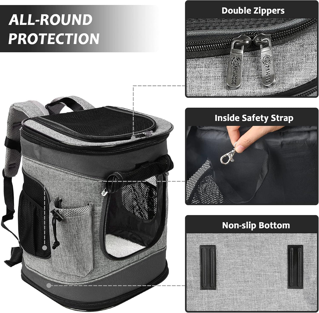 Kato Tirrinia Haustier Hund Träger Rucksack, Haustier Tragetasche mit Mesh für mittelgrosse Hunde Ka