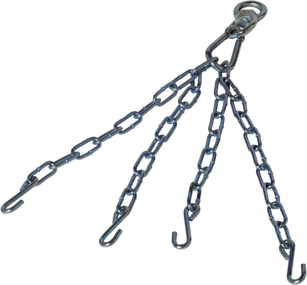 BAY® BOXSACK SOLO FIGHTER 9 Kilo ca. 80 x 28 cm gefüllt mit Stahl Kette, LEDER - PU, Drehwirbel, für