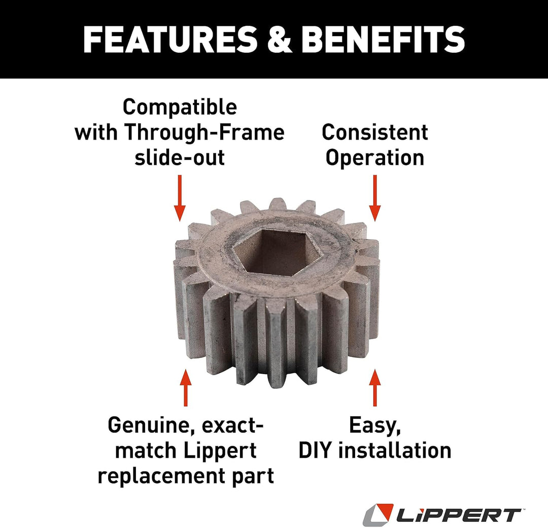 Lippert Components 122739 18 Zähne Sporenrad (12 DP/14,5 PA)