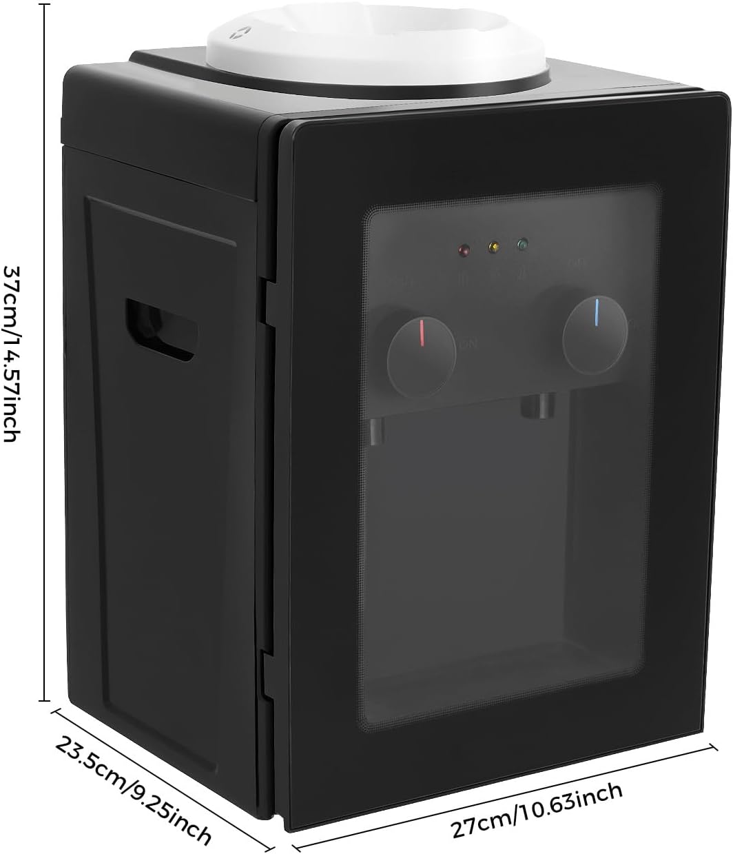 550W Elektrischer Wasserspender, Water Dispenser für 3,5L, 5L, 10L, 18L Wasserfässer, Kalt Heiss Dop