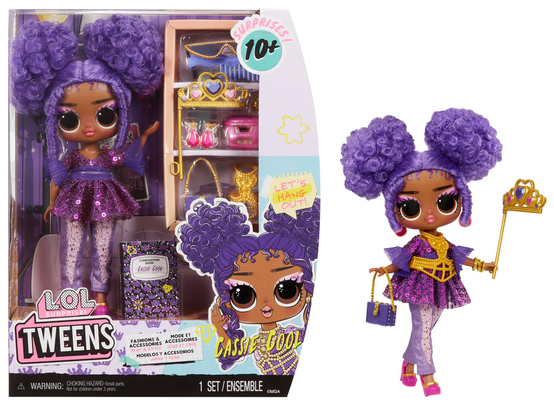 L.O.L. Surprise! Tweens - Modepuppe Cassie Cool - Mit 10+ Überraschungen und Fabelhaften Accessoires