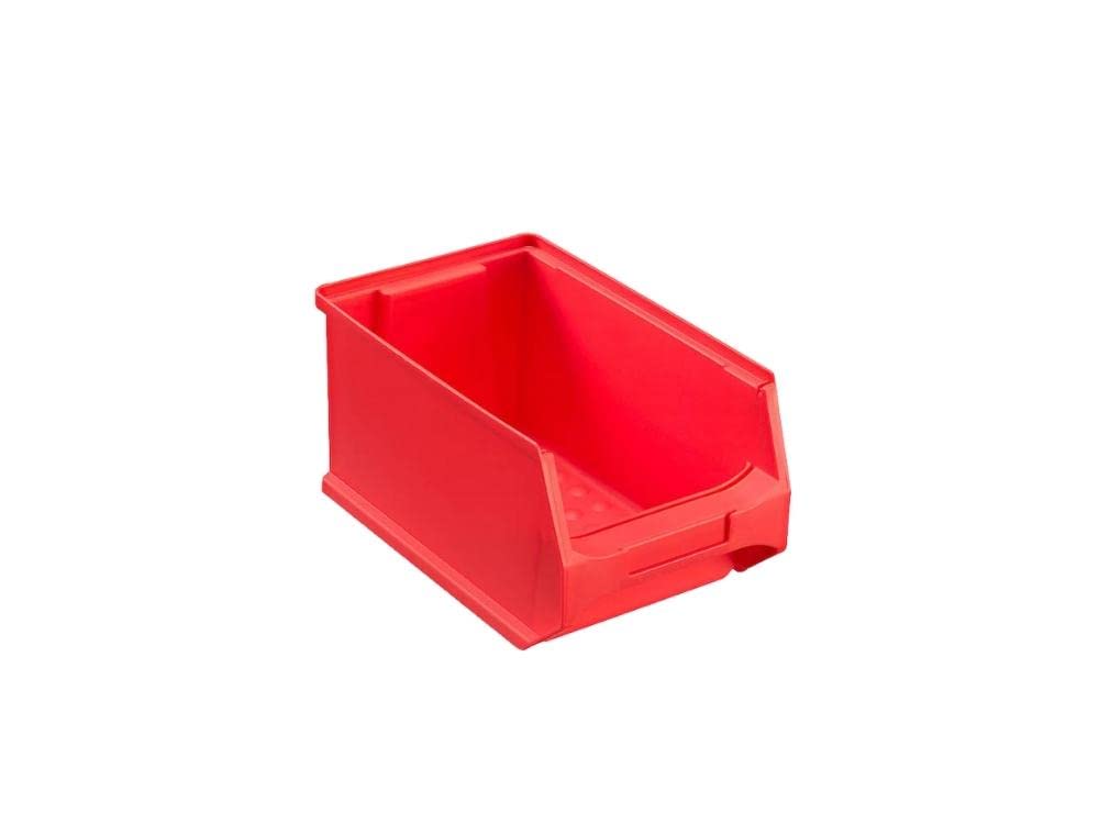 Rote Sichtlagerbox 3.0 | HxBxT 12,5x14,5x23,5cm | 2,8 Liter | Sichtlagerbehälter, Sichtlagerkasten,