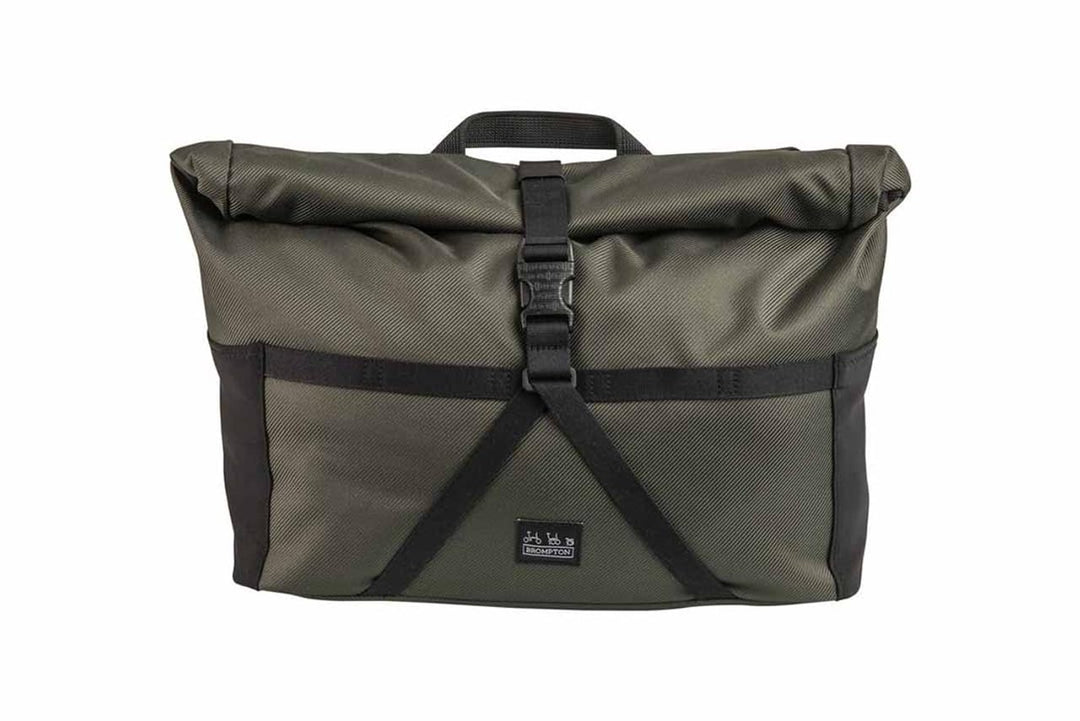 Brompton Borough Roll-Top-Tasche, Olivgrün