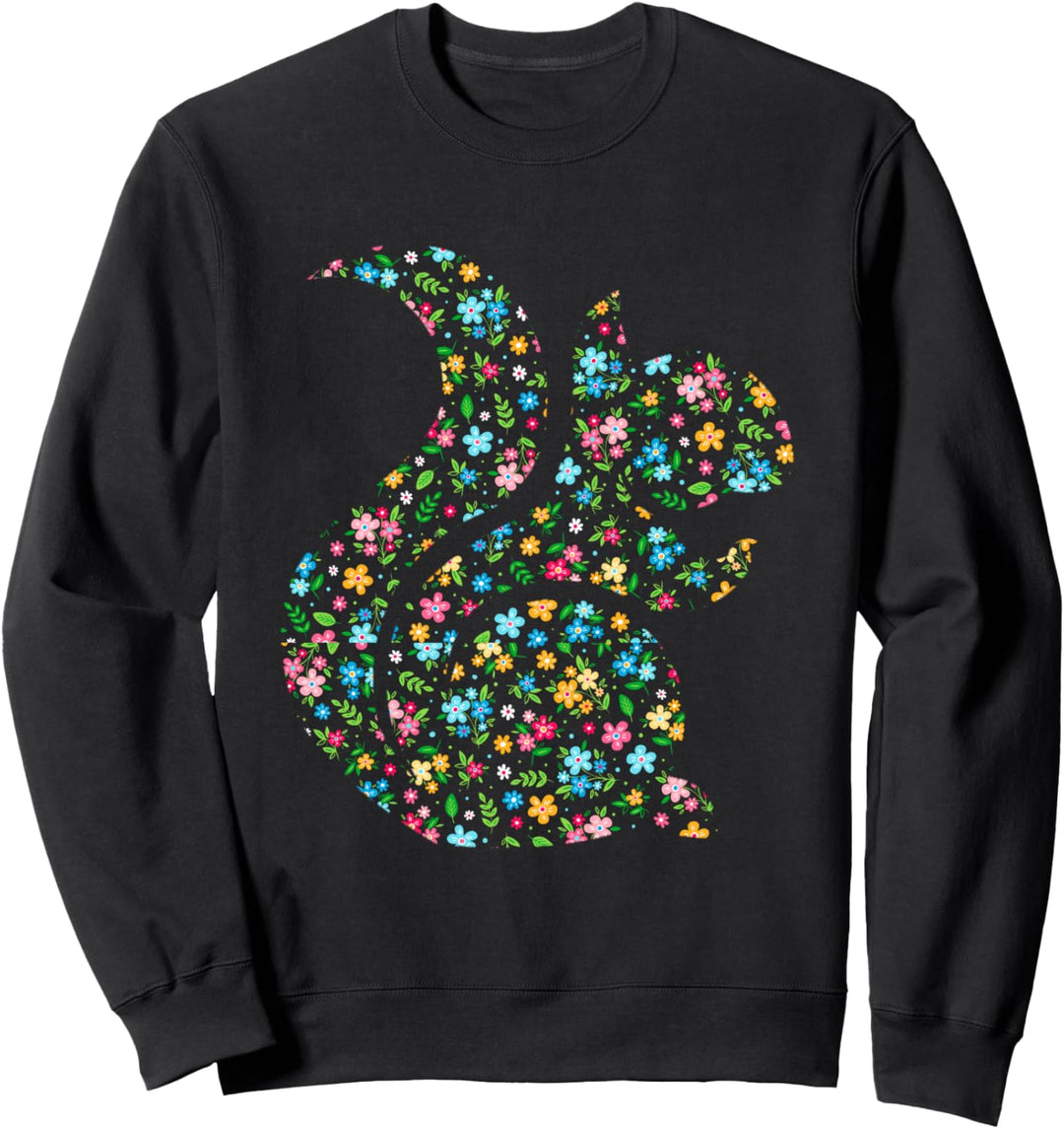 Wald Tier Geschenk Vintage Eichhörnchen Sweatshirt
