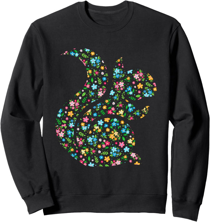 Wald Tier Geschenk Vintage Eichhörnchen Sweatshirt