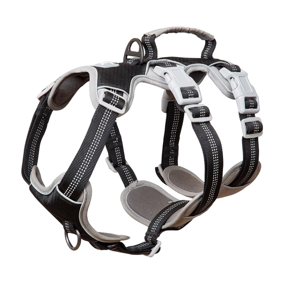 Huntboo Hundegeschirr Ausbruchsicher, Hundegeschirr Grosse Hunde, Reflektierender Gurt mit Gepolster
