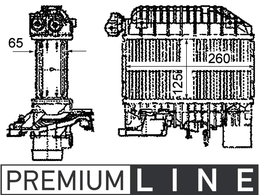 MAHLE CI 303 000P Ladeluftkühler BEHR PREMIUM LINE