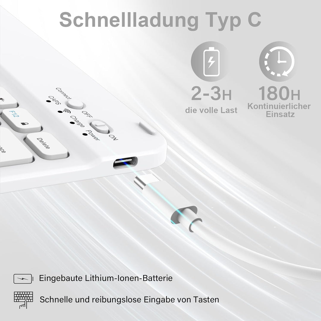 Tastatur Hülle für iPad Air 11 Zoll M3/M2 (2025/2024), iPad Air 5./4. Generation 2022/2020 10,9 Zoll