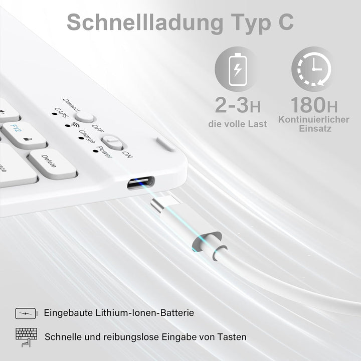 Tastatur Hülle für iPad Air 11 Zoll M3/M2 (2025/2024), iPad Air 5./4. Generation 2022/2020 10,9 Zoll