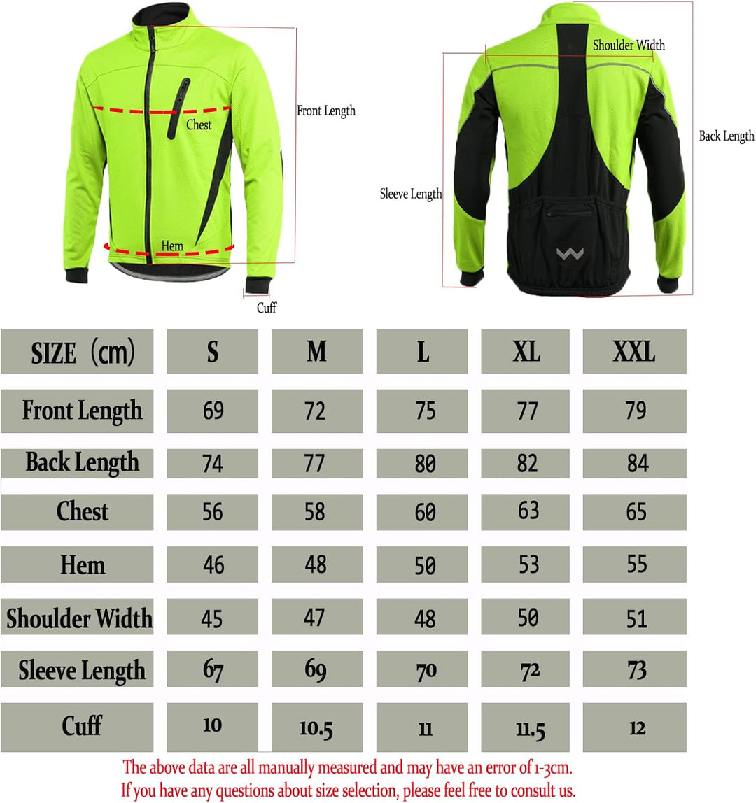 HOMTOL Herren Fahrradjacke Polarfleece-Futter Wasserdicht Winter Thermal Radjacke winddicht regenfes