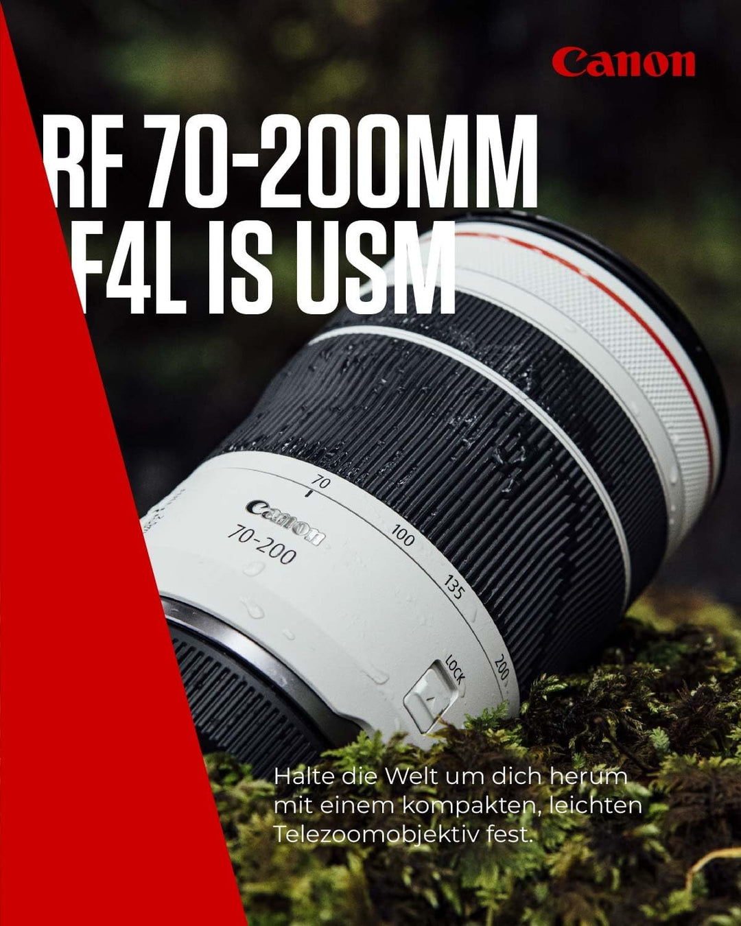 Canon RF 70-200mm F4L is USM Objektiv | Konstante Blendenöffnung von 1:4, kompaktes und leichtes Des
