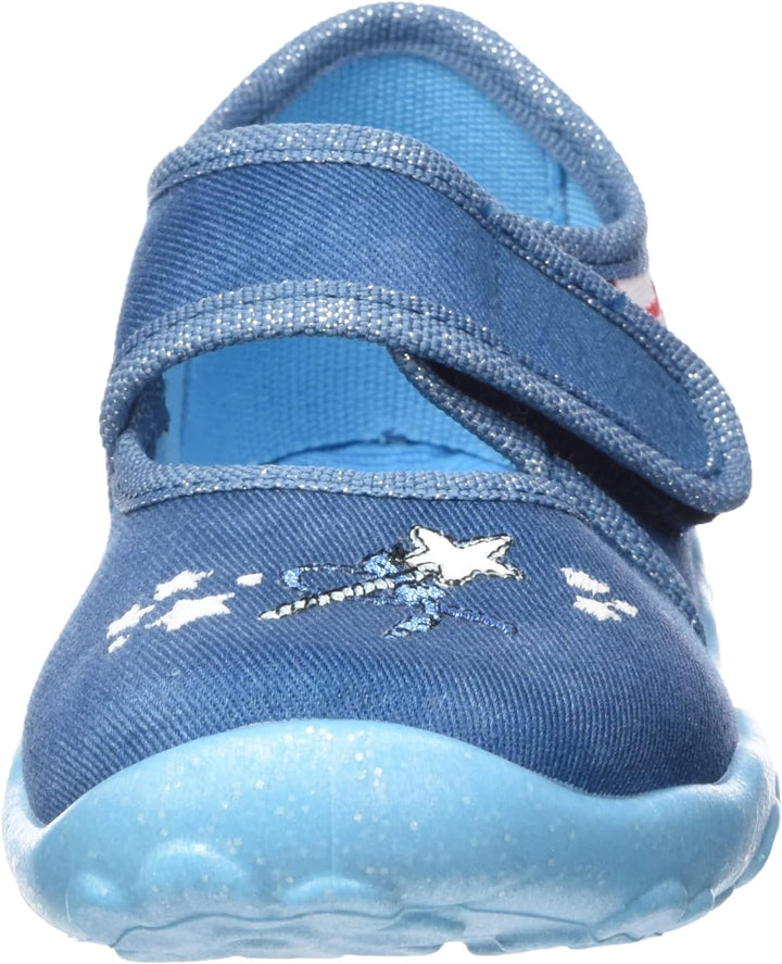 Superfit Mädchen Bonny Hausschuh 27 EU Blau Blue 282, 27 EU Blau Blue 282