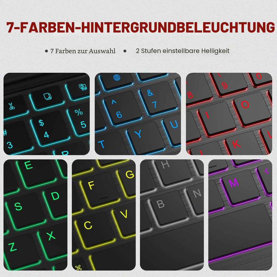 FINTIE Beleuchtete Tastatur Hülle für Samsung Galaxy Tab A8 10.5 Zoll 2022/2021 SM-X200/X205/X207 -