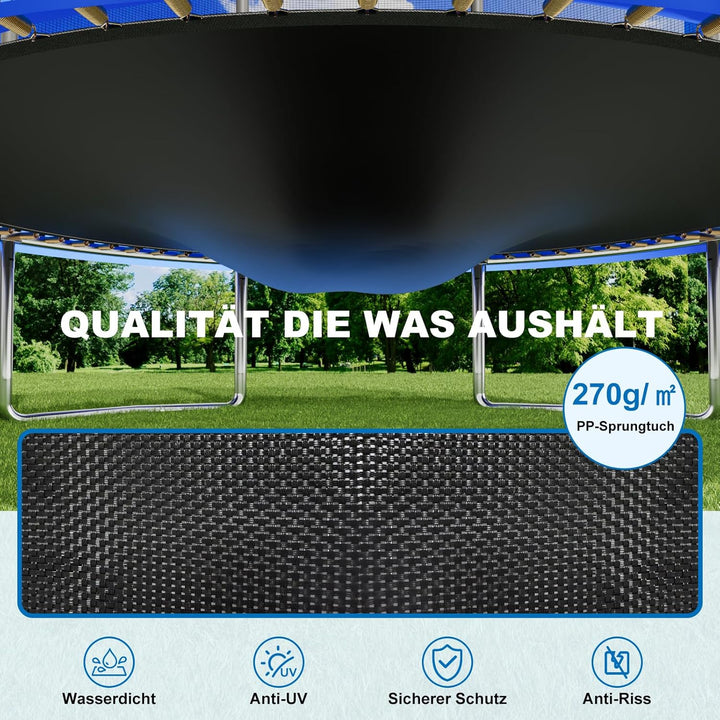 Devoko Trampolin Outdoor Ø 183/228/305/366 GS-Zertifikat Indoor Trampolin Kinder Gartentramp