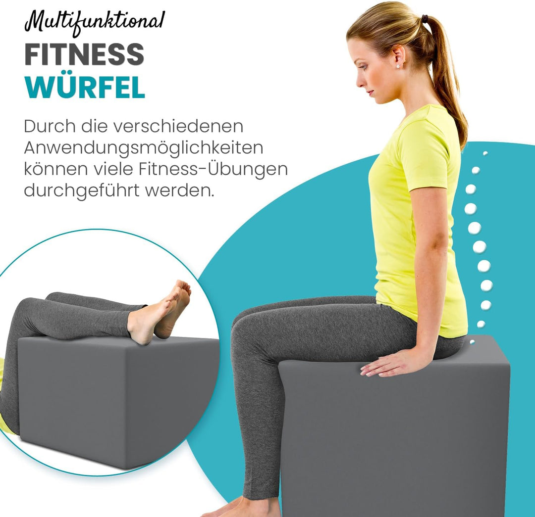 maxVitalis Orthopädischer Bandscheibenwürfel, Stufenlagerungswürfel zur orthopädischen Stufenlagerun